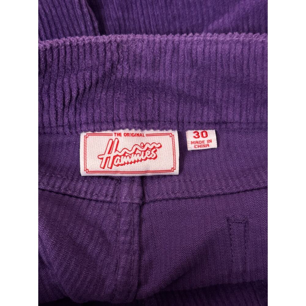 Hammies Bell Bottom Pants 30 Mens Purple Corduroy - Picture 6 of 7